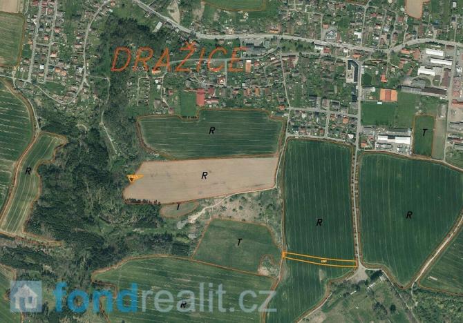 Prodej zemědělské půdy, Dražice, 4492 m2