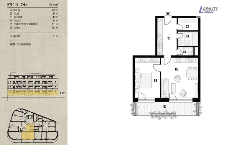 Prodej bytu 3+kk, Rožmitál pod Třemšínem, 85 m2