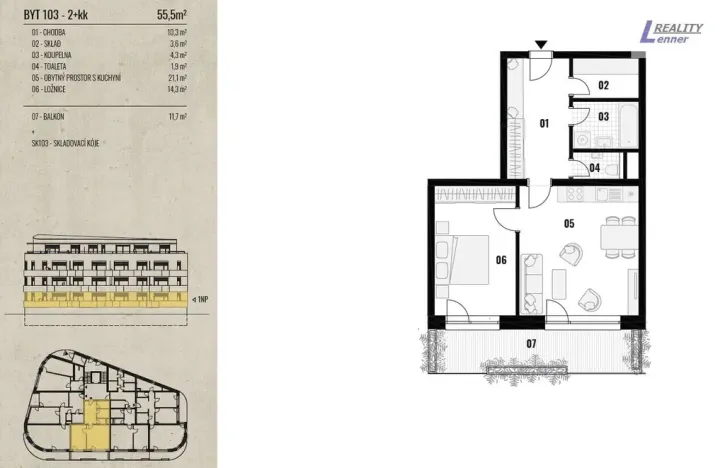 Prodej bytu 3+kk, Rožmitál pod Třemšínem, 85 m2