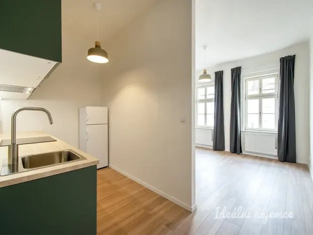 Pronájem bytu 1+1, Praha - Karlín, Hybešova, 33 m2
