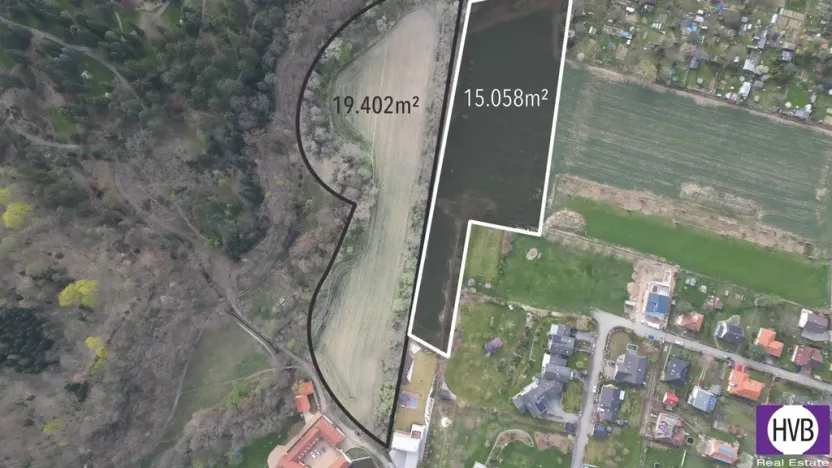 Prodej zahrady, Praha - Újezd, 34460 m2