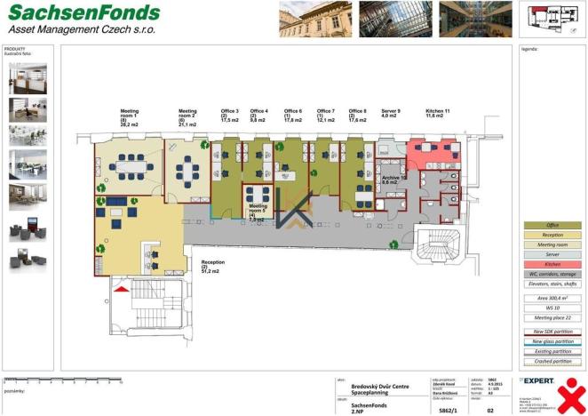 Pronájem kanceláře, Praha - Nové Město, Olivova, 300 m2