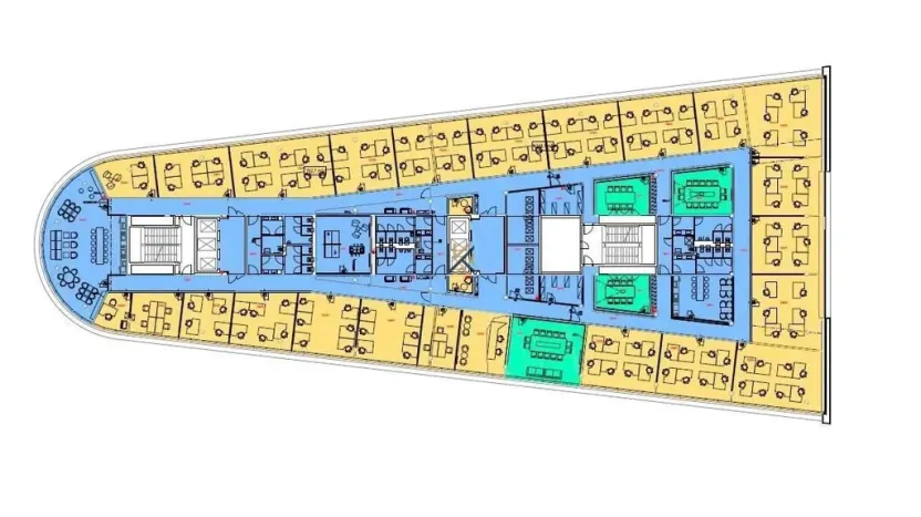 Pronájem kanceláře, Praha - Holešovice, Argentinská, 1326 m2