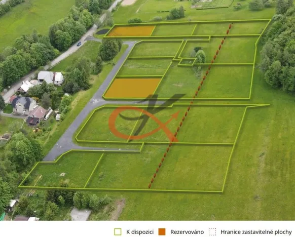 Prodej pozemku pro bydlení, Rožnov pod Radhoštěm, 1174 m2