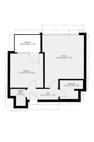 Pronájem bytu 2+kk, Praha - Hlubočepy, Kurandové, 44 m2