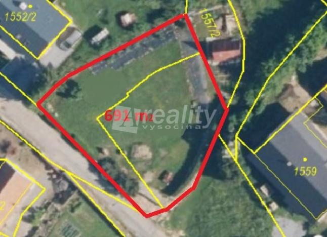 Prodej zahrady, Velká Bíteš, Strmá, 691 m2