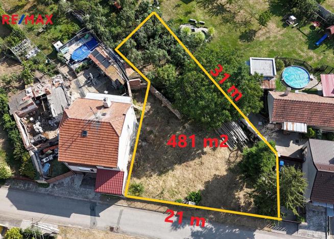 Prodej pozemku pro bydlení, Hrotovice, Letná, 481 m2