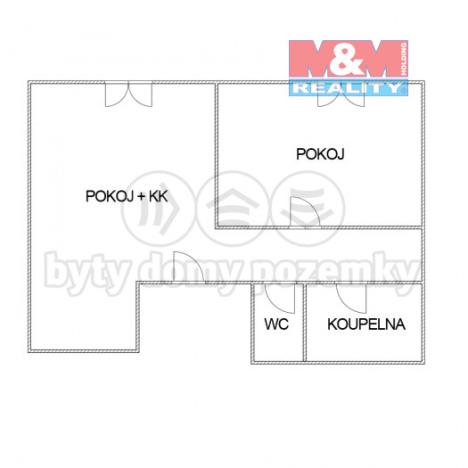 Pronájem bytu 2+kk, Chomutov, Klostermannova, 100 m2