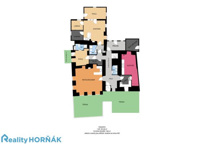 Prodej ubytování, Černá v Pošumaví - Bližná, 340 m2