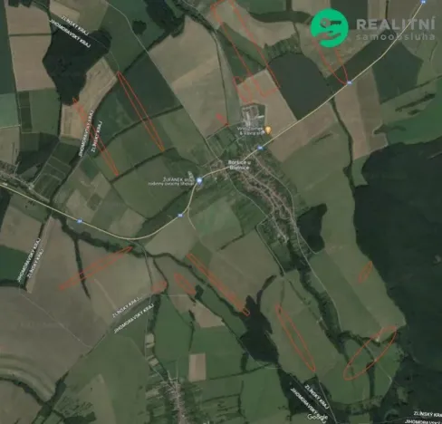 Prodej zemědělské půdy, Boršice u Blatnice, 89278 m2