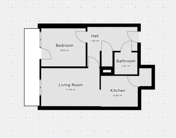 Pronájem bytu 2+kk, Praha - Michle, U plynárny, 38 m2