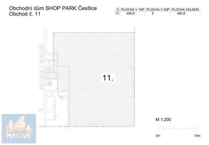 Pronájem obchodního prostoru, Čestlice, Průhonická, 490 m2