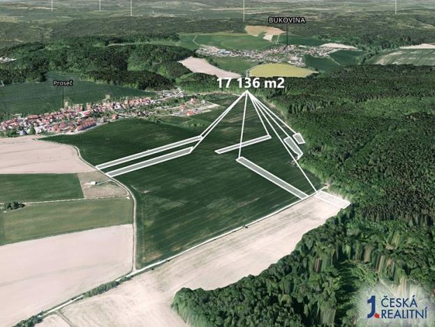 Prodej podílu zemědělské půdy, Březina, 3427 m2