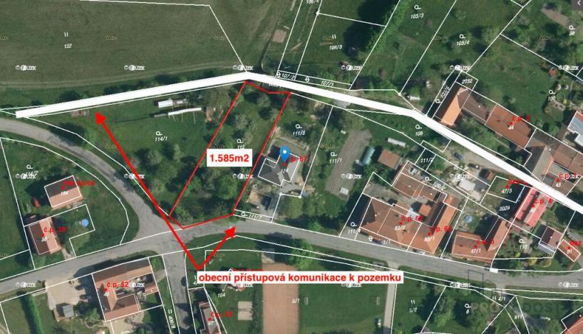 Prodej pozemku pro bydlení, Střemošice, 1585 m2