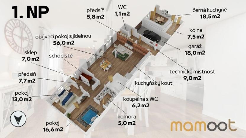 Prodej rodinného domu, Bezno, J. F. Pachty, 212 m2