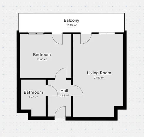 Pronájem bytu 2+kk, Praha - Žižkov, Olgy Havlové, 46 m2