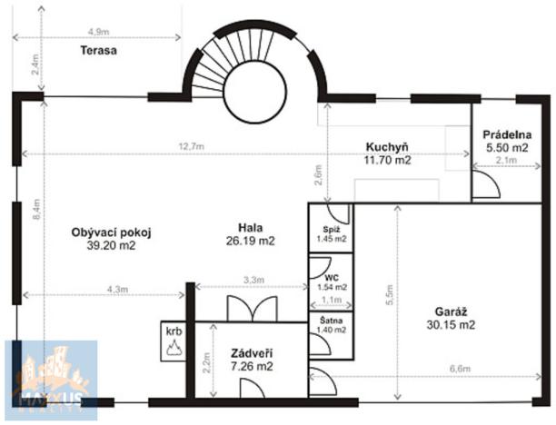 Pronájem vily, Praha - Nebušice, Nebušická, 539 m2