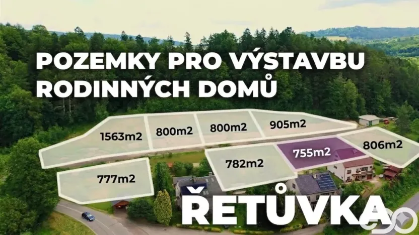Prodej pozemku pro bydlení, Řetůvka, 755 m2