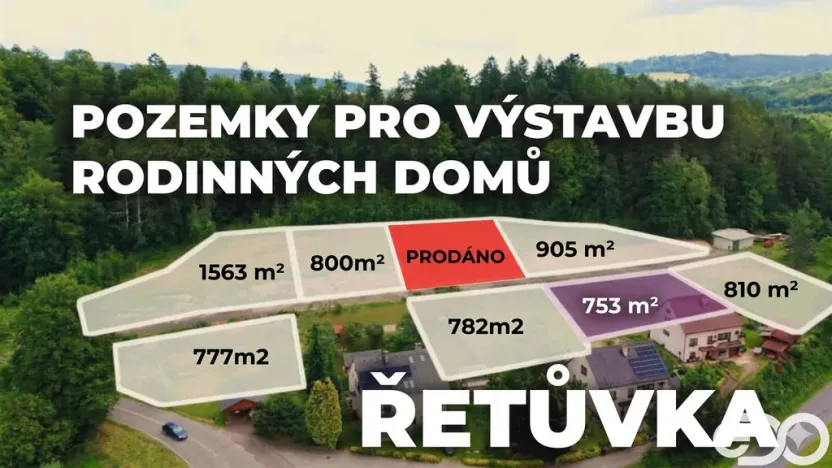 Prodej pozemku pro bydlení, Řetůvka, 753 m2