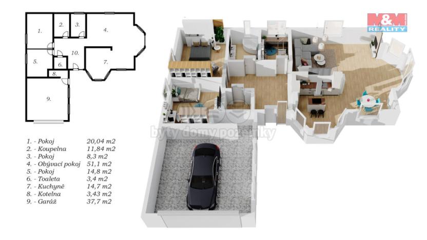 Prodej rodinného domu, Zlatá, 203 m2