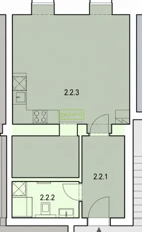 Prodej bytu 2+kk, Praha - Bohnice, V Zámcích, 44 m2