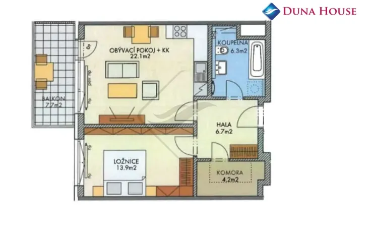 Prodej bytu 2+kk, Praha - Dolní Měcholupy, Kardausova, 56 m2