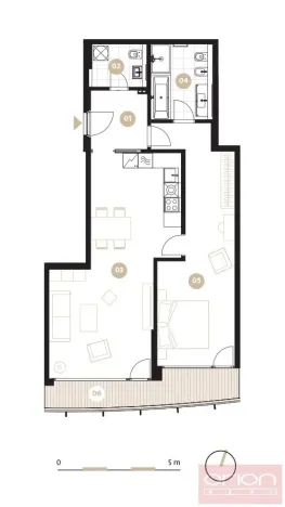 Pronájem bytu 2+kk, Praha - Smíchov, Holečkova, 78 m2