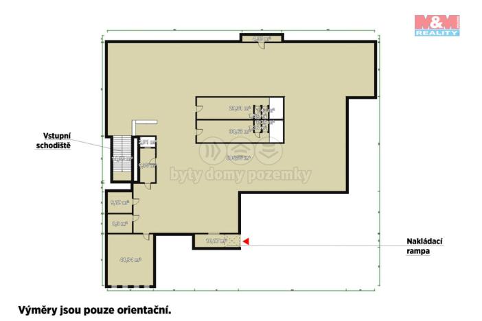 Pronájem výrobních prostor, Plzeň - Bolevec, Gerská, 845 m2