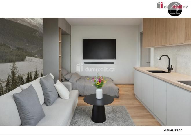 Prodej bytu 1+kk, Merklín - Pstruží, 25 m2