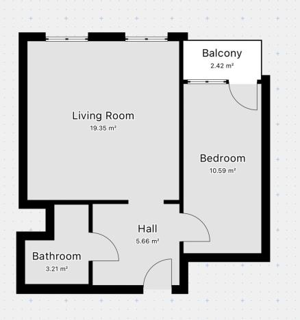 Pronájem bytu 2+kk, Praha - Černý Most, Kpt. Stránského, 43 m2
