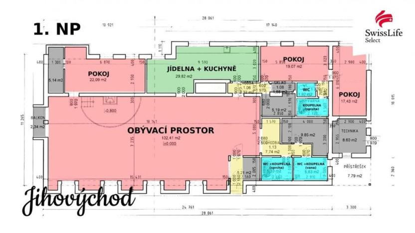 Prodej vily, Jiřice u Miroslavi, 662 m2