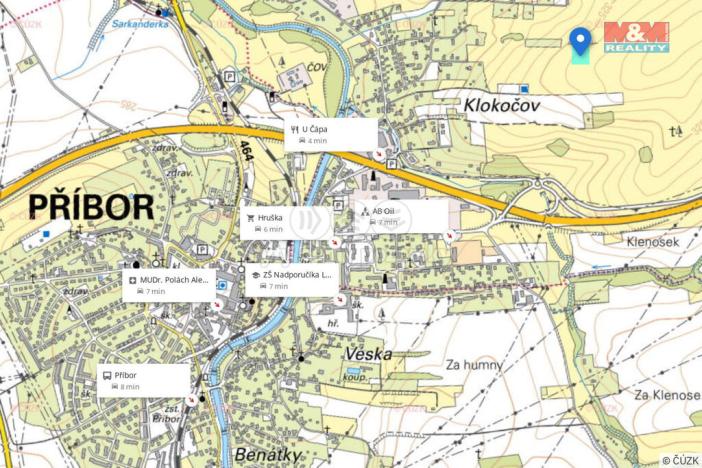 Prodej zahrady, Příbor, 5861 m2