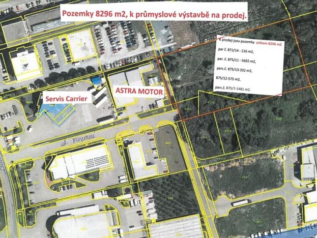 Prodej komerčního pozemku, Brno, Kšírova, 2255 m2