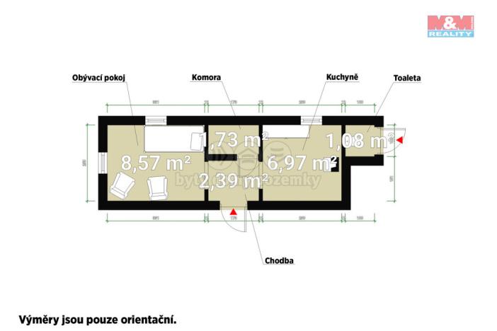 Prodej chaty, Štěnovický Borek, 21 m2