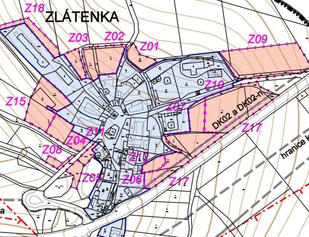 Prodej pozemku pro bydlení, Zlátenka, 599 m2