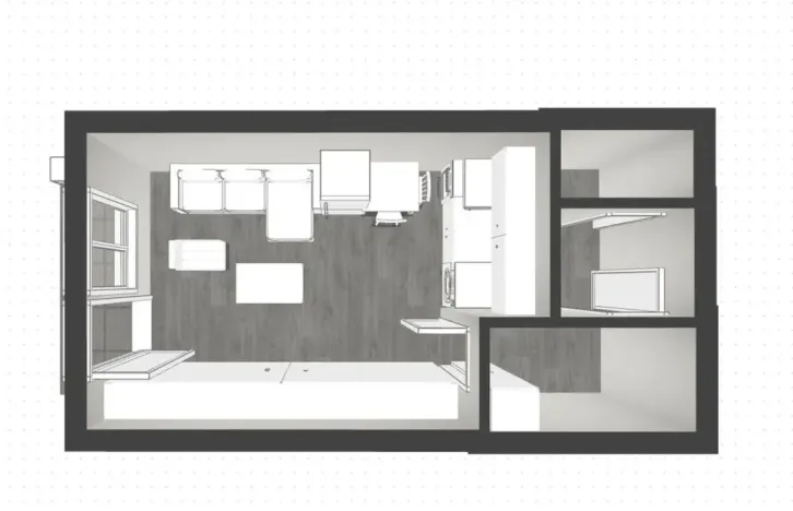 Pronájem bytu 1+kk, Brno - Bystrc, Opálkova, 24 m2