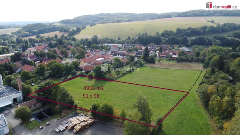 Prodej komerčního pozemku, Netvořice, Pražská, 4955 m2