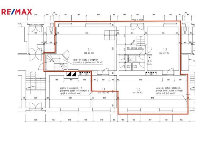 Pronájem obchodního prostoru, Praha - Krč, Horáčkova, 165 m2