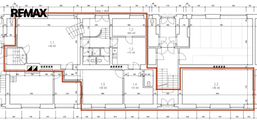 Pronájem obchodního prostoru, Praha - Krč, Horáčkova, 165 m2