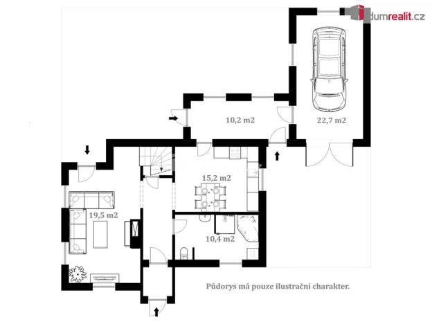 Prodej rodinného domu, Kaplice - Hradiště, 120 m2