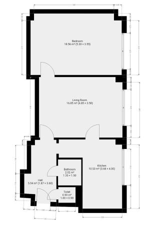 Pronájem bytu 2+1, Praha - Vinohrady, Perunova, 55 m2