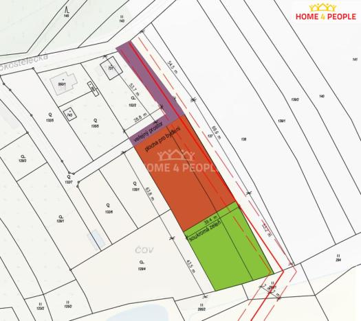 Prodej pozemku pro bydlení, Černé Voděrady, Černokostelecká, 1244 m2