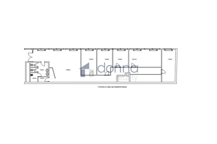 Pronájem kanceláře, Praha - Staré Město, Na příkopě, 188 m2
