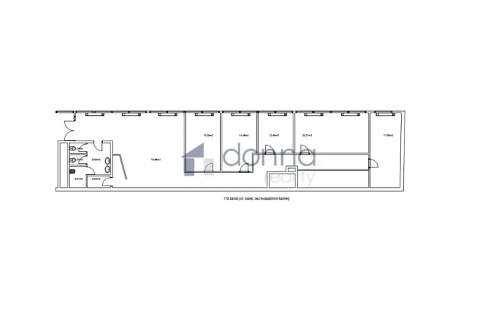 Pronájem kanceláře, Praha - Staré Město, Na příkopě, 188 m2
