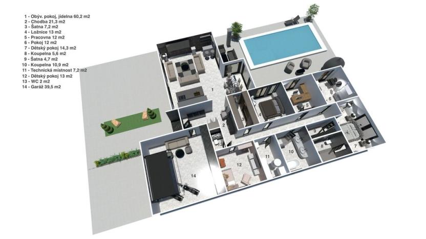 Prodej rodinného domu, Opolany, 241 m2