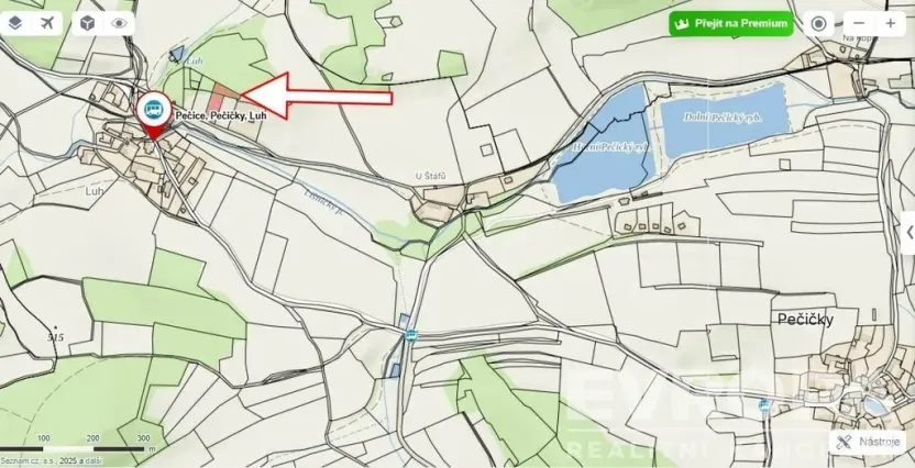 Prodej pozemku pro bydlení, Pečice - Pečičky, 2320 m2