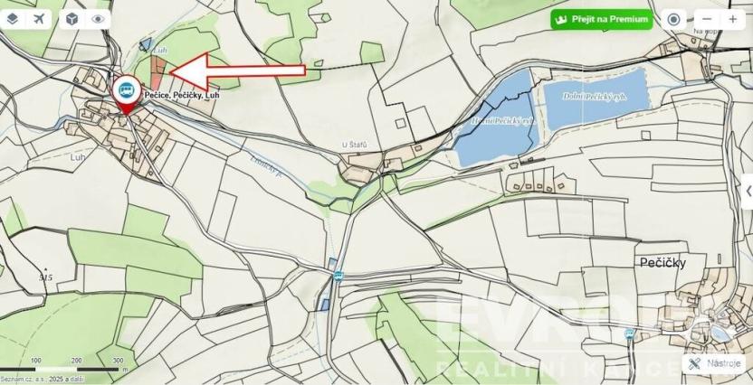 Prodej pozemku pro bydlení, Pečice - Pečičky, 2330 m2