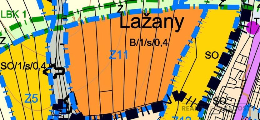 Prodej pozemku pro bydlení, Lažany, 3195 m2