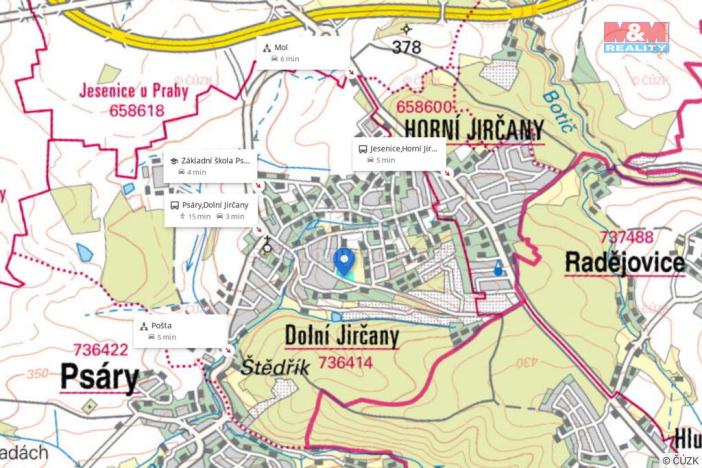 Prodej komerčního pozemku, Psáry - Dolní Jirčany, 7470 m2