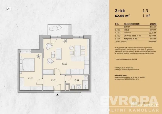 Prodej bytu 2+kk, Světlá nad Sázavou, Na Bradle, 65 m2
